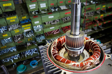 mounting electric motors, detail