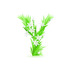 One letter of water alphabet