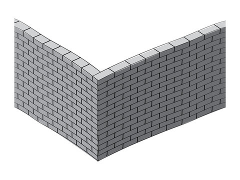 3d brick wall illustration