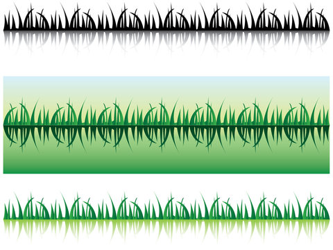 grass with shadow - illustration