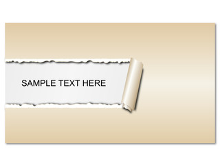 enveloppe d&eacute;chir&eacute;e