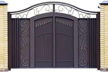 Modern  forged  gates.