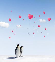 Obraz premium Balloon Love Letters