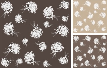 Seamless background. Illustration  forget-me-not.