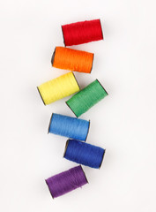bobbins of lurex thread