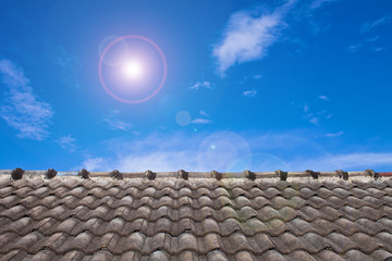 roof and blue sky