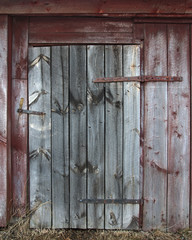 Old wooden door