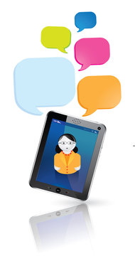 tablette tactile, avatar et r&eacute;seaux sociaux