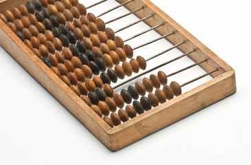 old wooden abacus