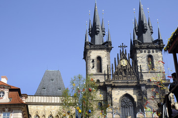 The Church of Our Lady before Týn  in Prague Czech Republic