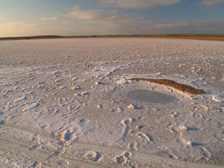Salt lake in Western Australia