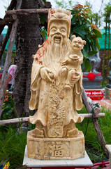 god of chinese make of marble