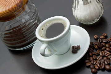 cup of black coffee