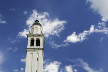 Valley San-Florian church in summer