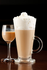 coffee with cream liqueur