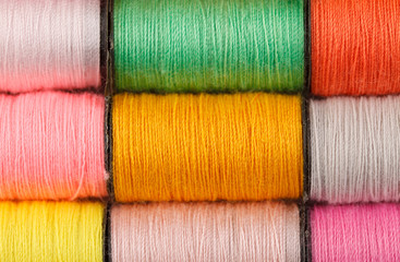 bobbins of lurex thread