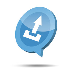 3d upload icon
