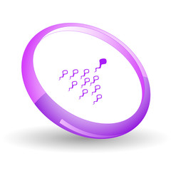 Spermatozoon. Vector icon.