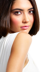 Naklejka premium Pretty brunette