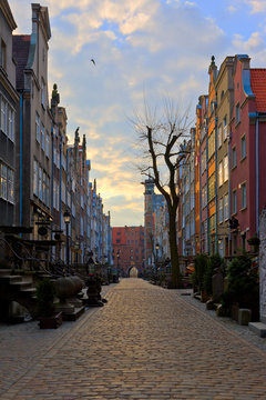 Mariacka Street In Gdansk, Poland.