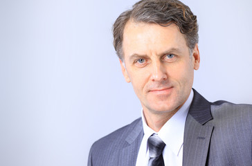 Closeup portrait of a confident mature business man