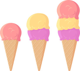 ice cream sizes