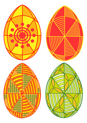 Easter egg with a traditional pattern