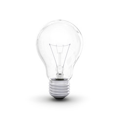 High-quality lightbulb with shadow