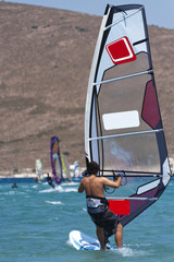Windsurfing in Alacati, Cesme, Turkey