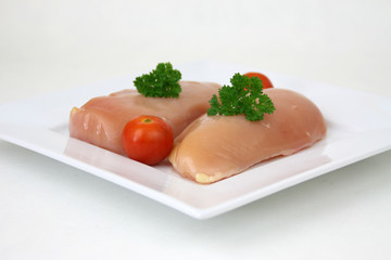 Hühnerfilets roh