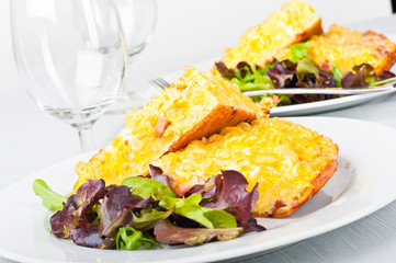 Pasta omelette