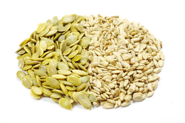 sunflower and pumpkin seeds