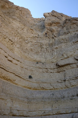 Rappelling in Judea Mountains, Israel.