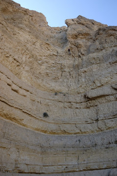 Rappelling in Judea Mountains, Israel.