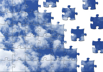 Wolken Puzzle mit Himmel