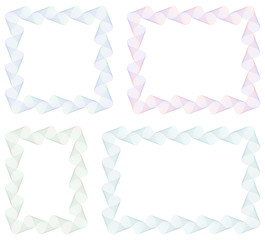 guilloche border for diploma or certificate