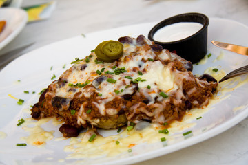 Mexikanische Platte mit Hackfkleisch,mit Chili