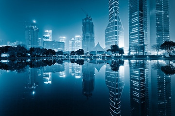 night view of shanghai