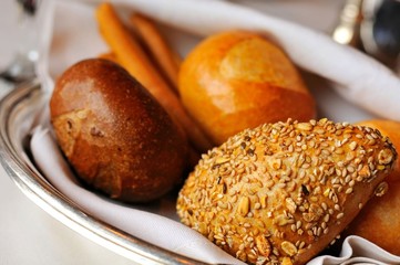 Mixture of bread buns