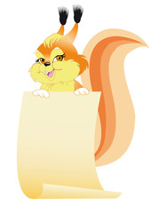 squirrel keeps paper