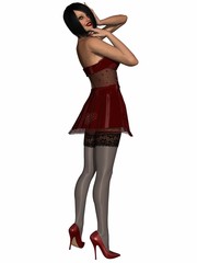 Woman with Sexy Clothing