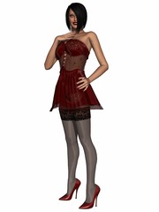 Woman with Sexy Clothing