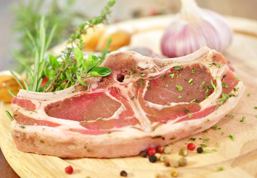 Holzbrett, Fleisch