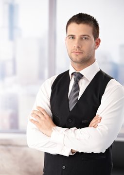 Portrait of businessman in waistcoat