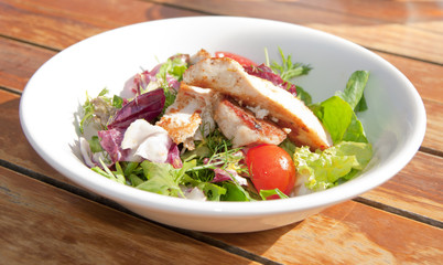Salad with chicken