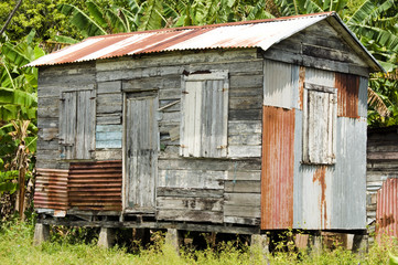 old clapboard zinc house big corn island nicaragua