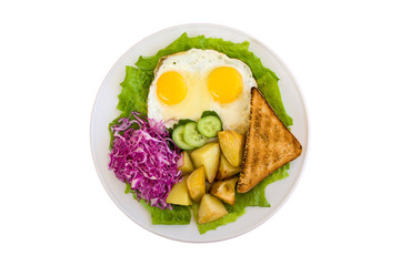Breakfast in a plate