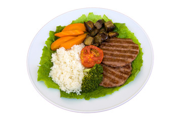 Breakfast in a plate