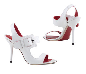 Women's shoes  on a white background.