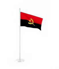 3D flag of Angola